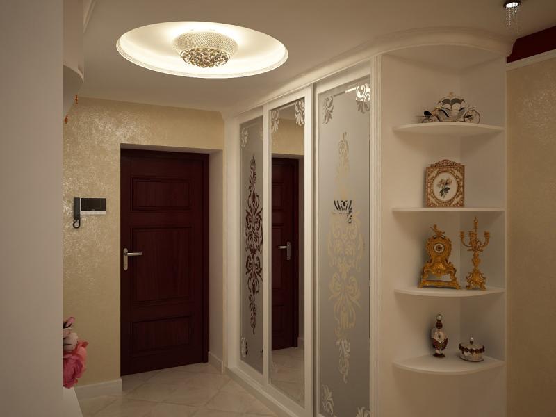 прихожая, классический интерьер