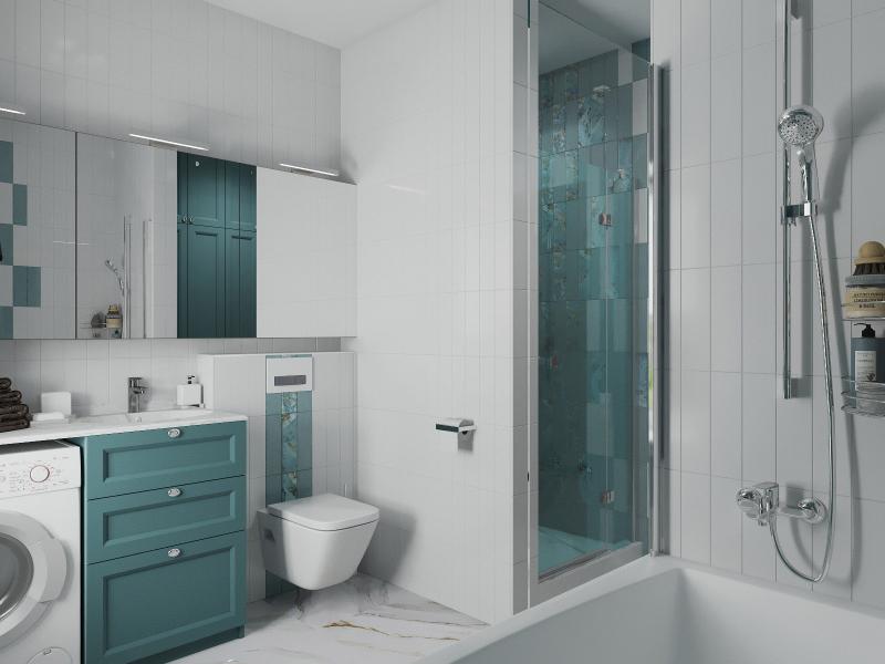 душевая, дизайн санузла