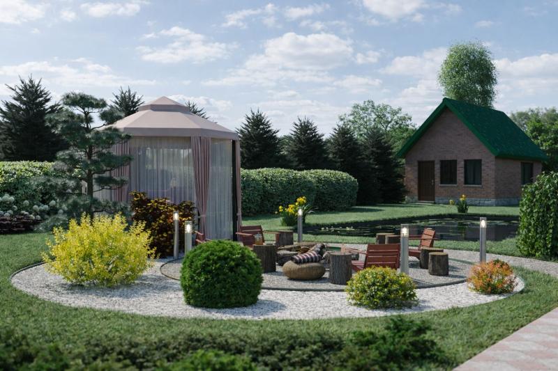 ландшафт, ландшафтный дизайн, зона отдыха