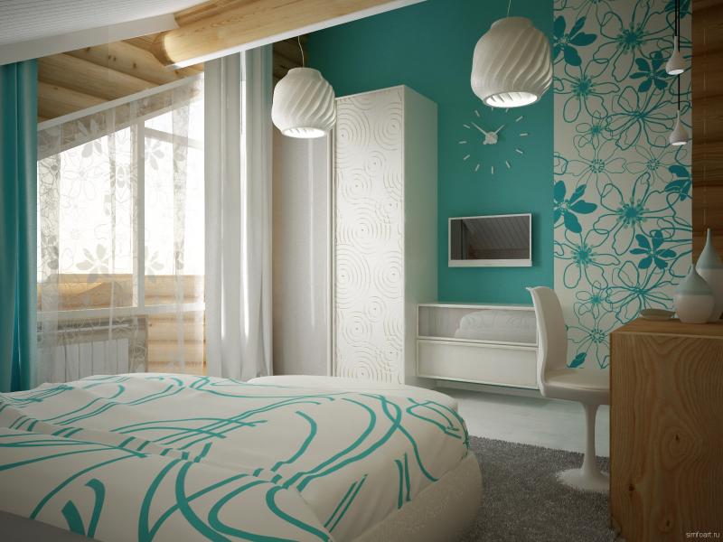 спальня, хай-тек, деревянный интерьер, мансарда