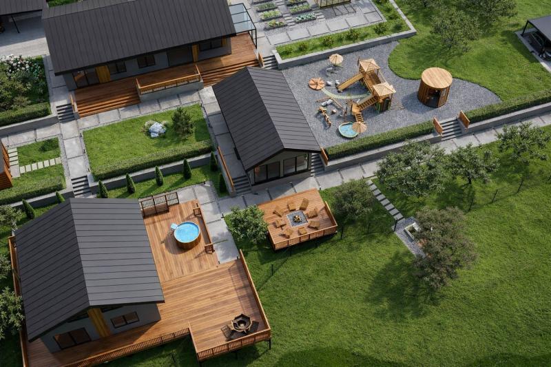 ландшафт, ландшафтный дизайн, общий вид участка