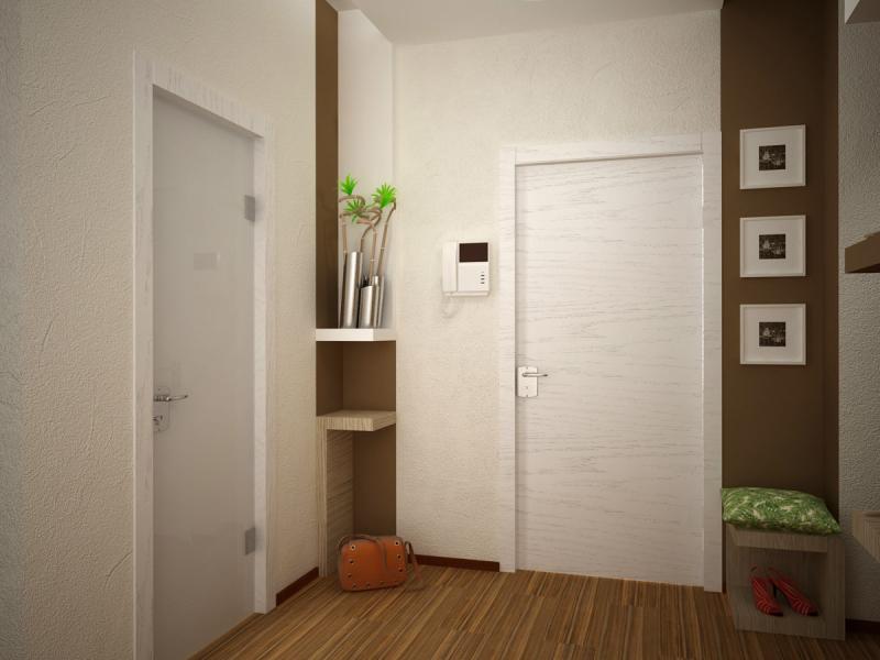 прихожая, современный интерьер