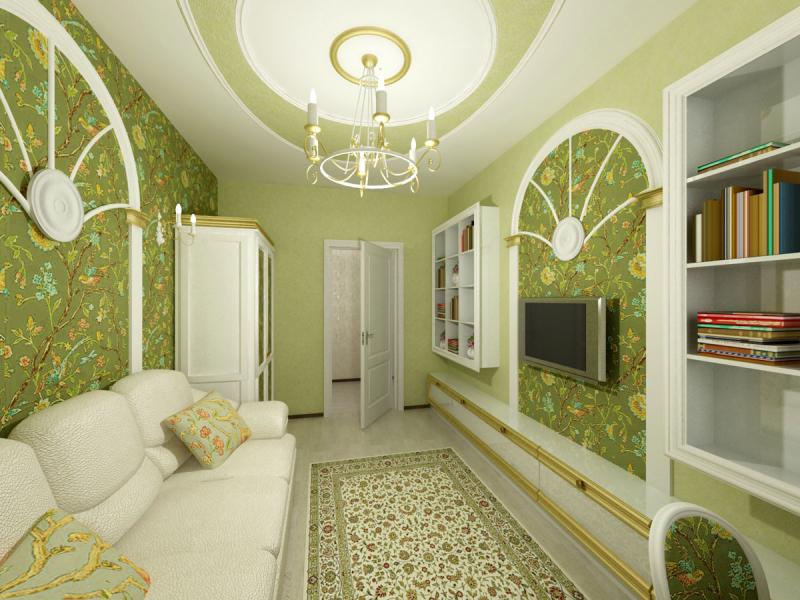 кабинет, комната отдыха, классический интерьер, гостевая