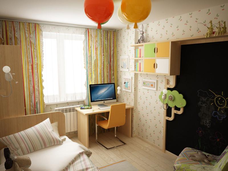 детская, дизайн детской, квартира