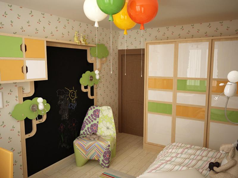 детская, дизайн детской, квартира