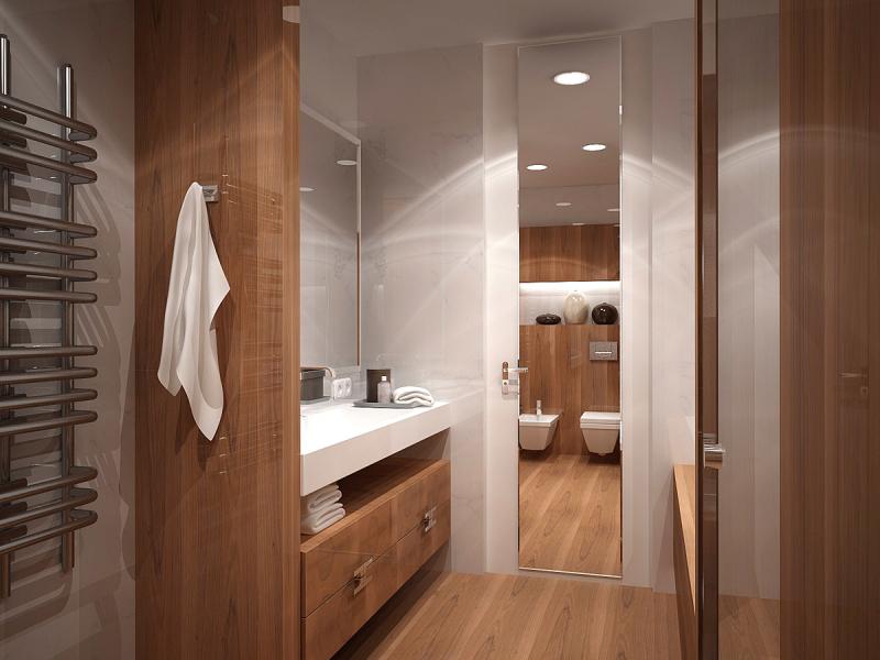 минимализм, санузел, ванная