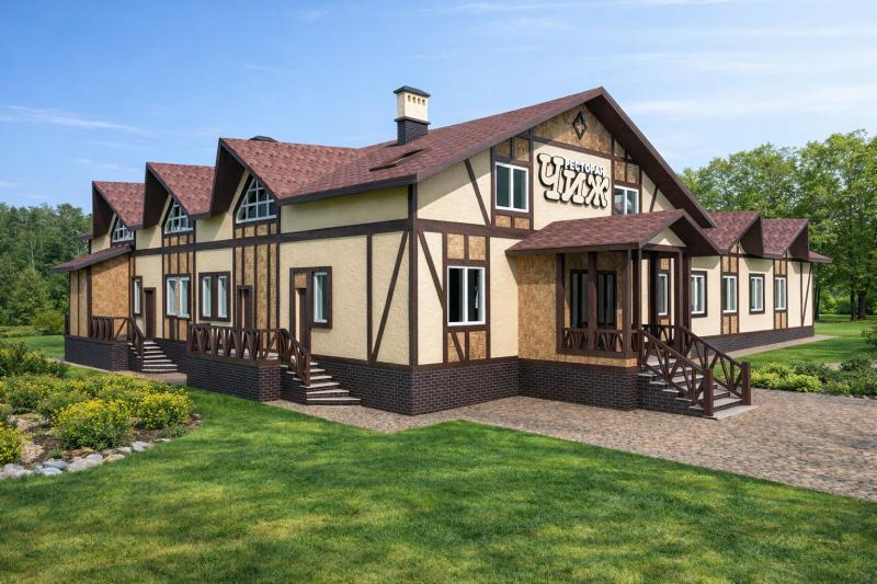 фасад, фахверк, дизайн фасада