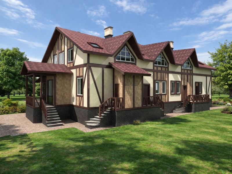 фасад, фахверк, дизайн фасада