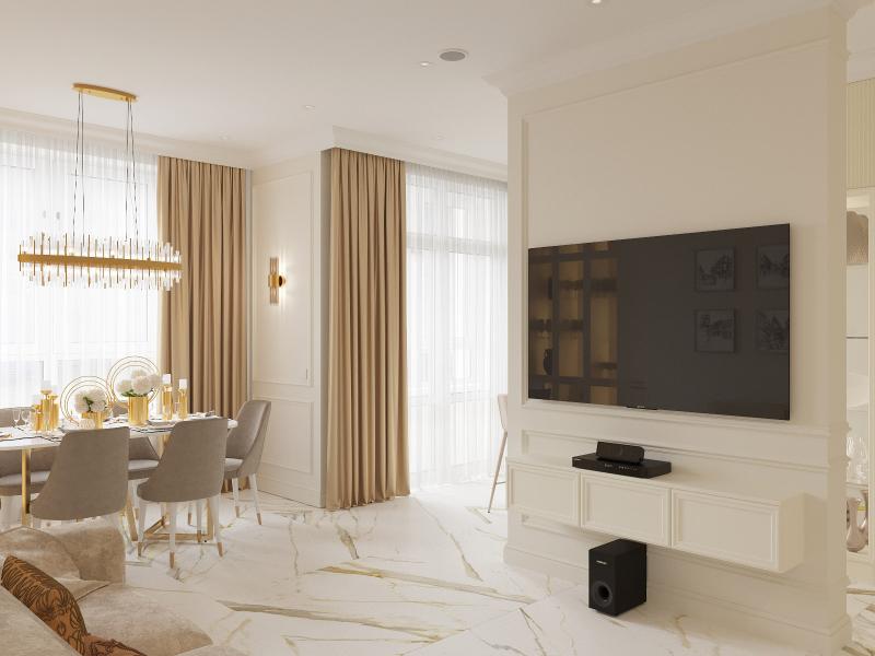 неоклассика, гостиная