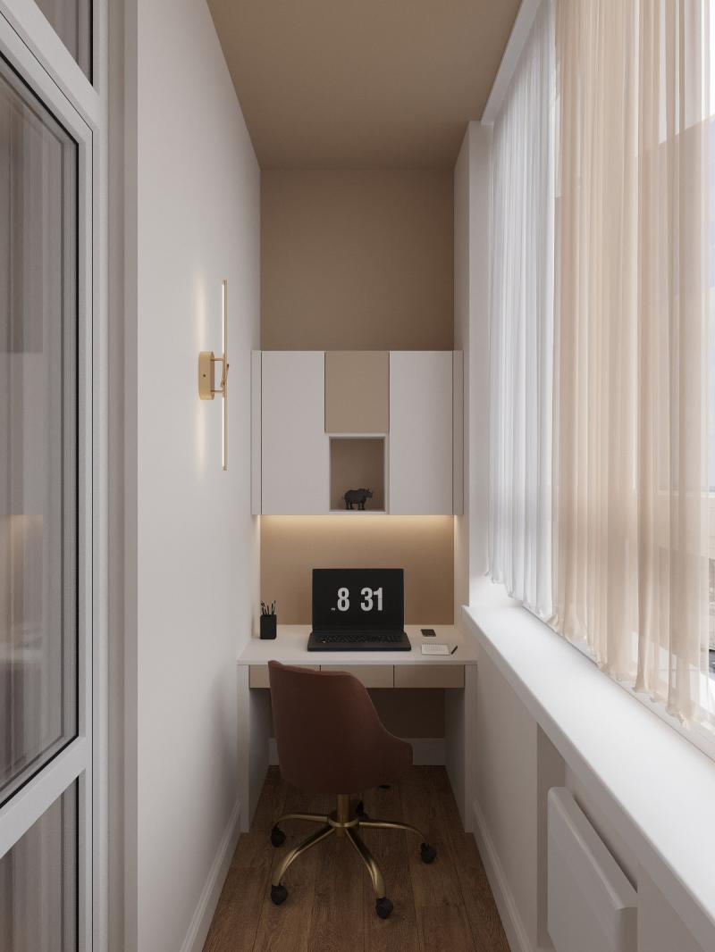 лоджия, кабинет