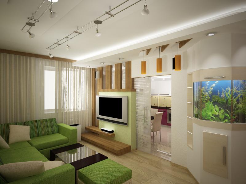 гостиная, современный интерьер