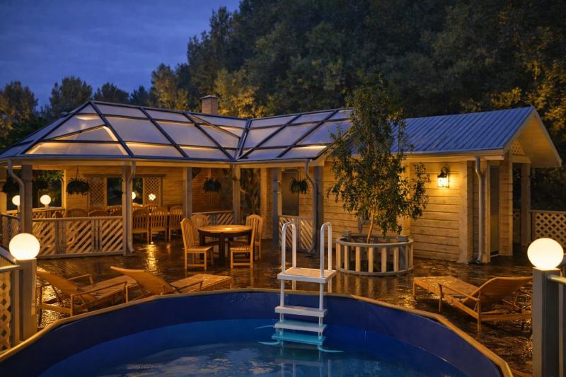 коттедж, ландшафт, фасад, благоустройство, дизайн прилегающей территории