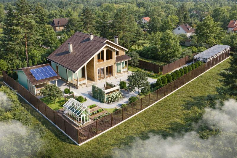 ландшафт, ландшафтный дизайн, общий вид участка