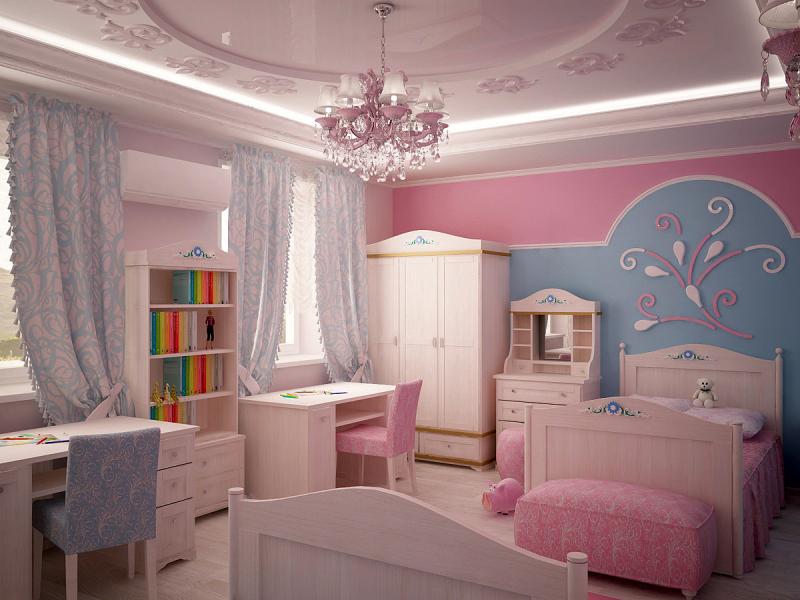 детская, уютный интерьер