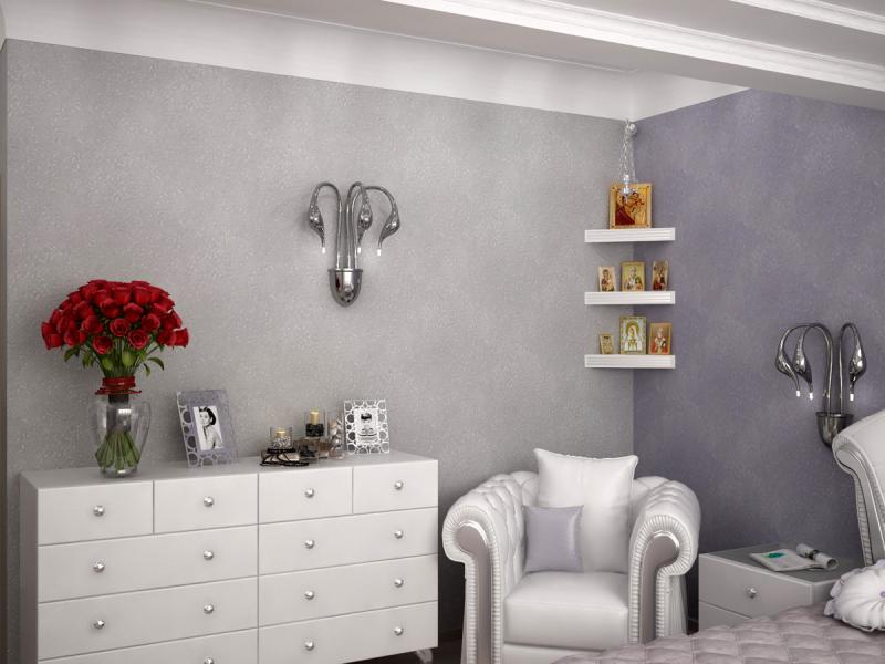 спальня, Арт-Деко, роскошный интерьер