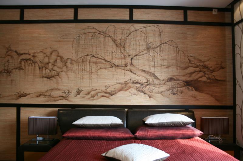 спальня, японский стиль